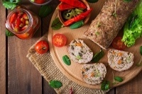 Мясной "хлеб" с шампиньонами