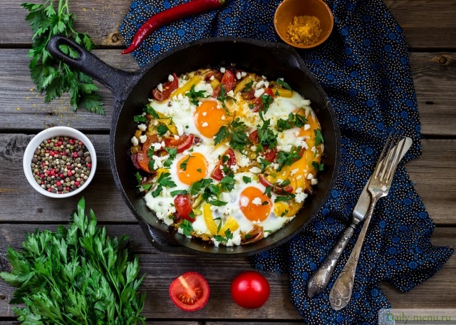 Шакшука со сладким перцем