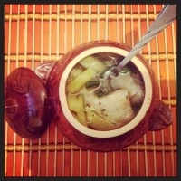 Куриный суп в горшочке