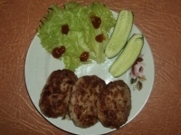 Котлеты из фасолево-куриного фарша