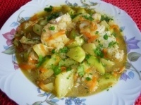 Рыба с овощами